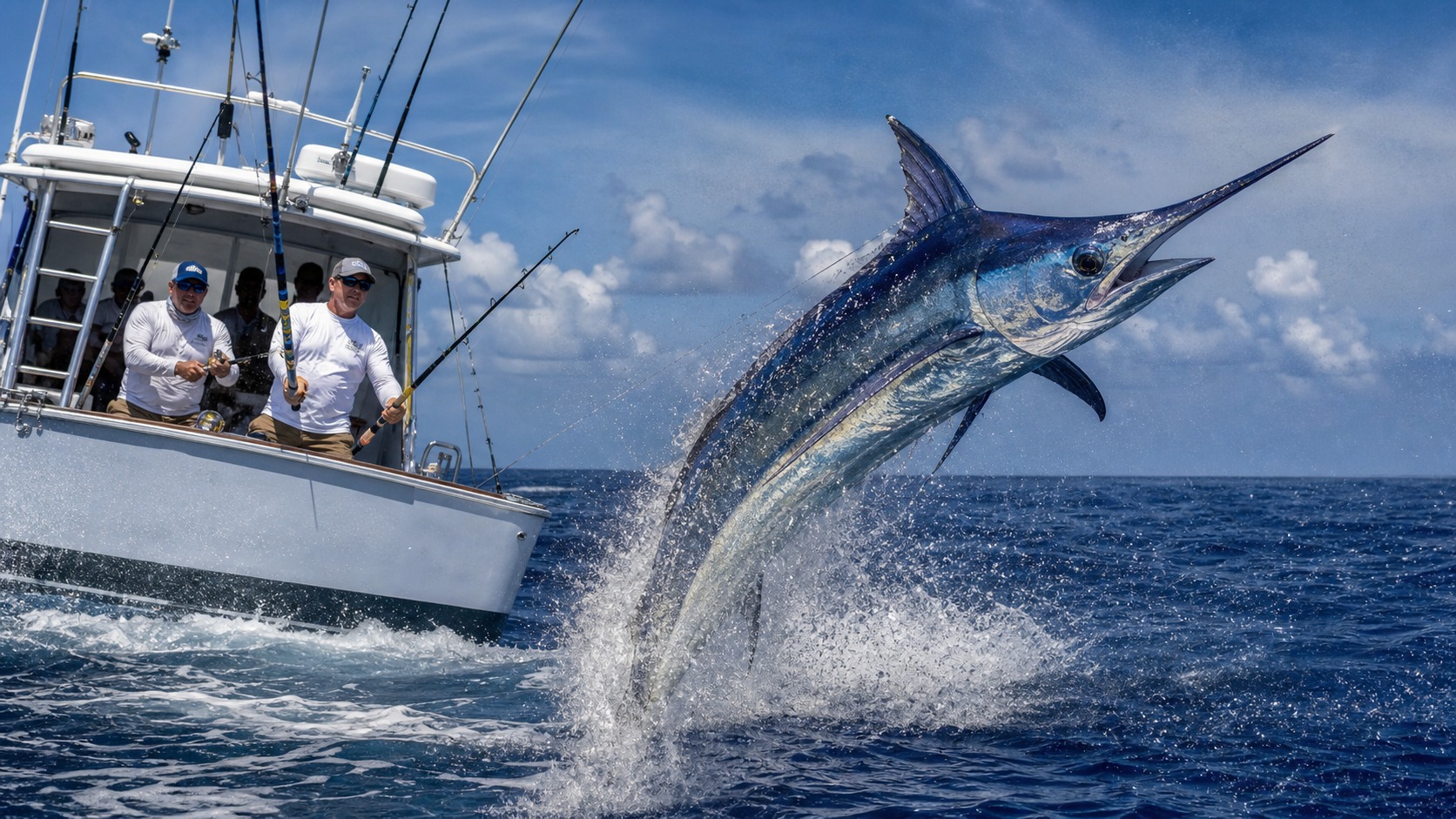 Saltwater Giants fishing scene for How to Catch blue marlin: A Complete Angler Guide