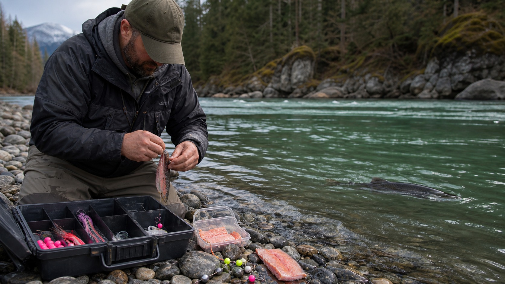 Salmon fishing scene for Best Baits for chinook salmon: What Works in Real Fishing Conditions