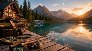 Wide professional fishing scene representing Luxury Fishing Travel Guide to Bucket-list Fishing Spots