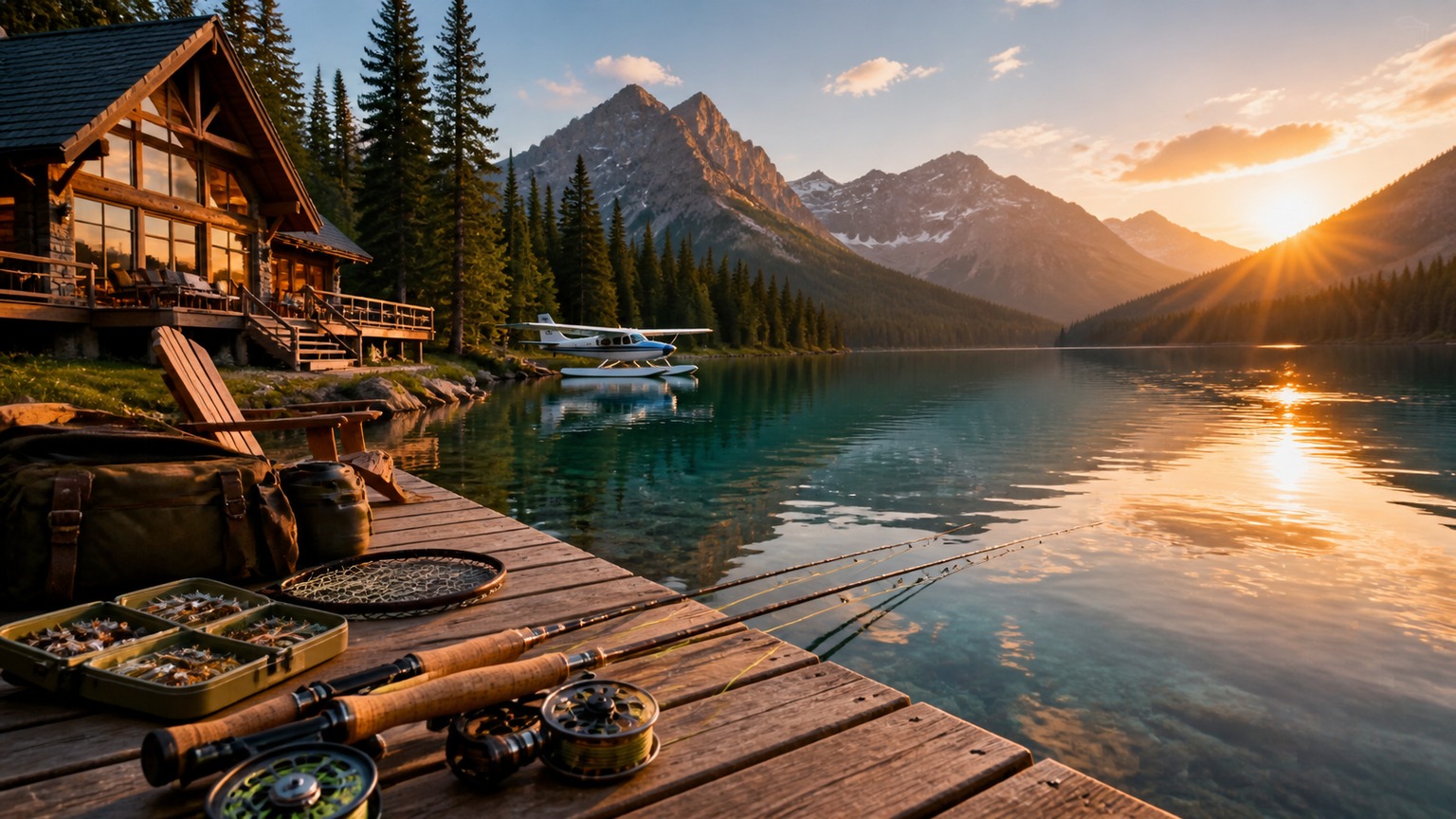Wide professional fishing scene representing Luxury Fishing Travel Guide to Bucket-list Fishing Spots